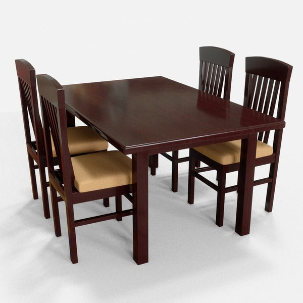 Solidwood Standard Series Rectangle Dining Table Set - Sekar Lifestyle