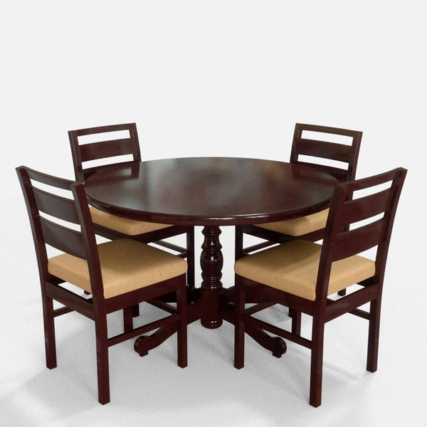 Solidwood Standard Series Round Dining Table Set - Sekar Lifestyle